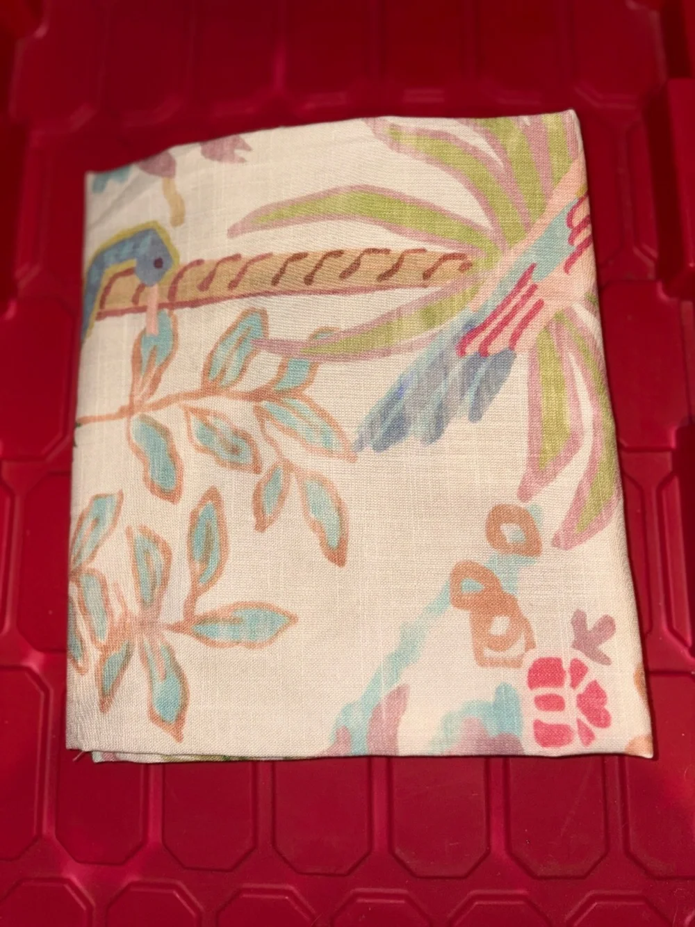 Anthropologie Organic Cotton Tales Menagerie Curtain Panel Single